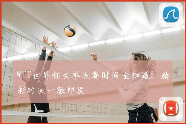 WTT世界杯女单决赛时间全知道：精彩对决一触即发